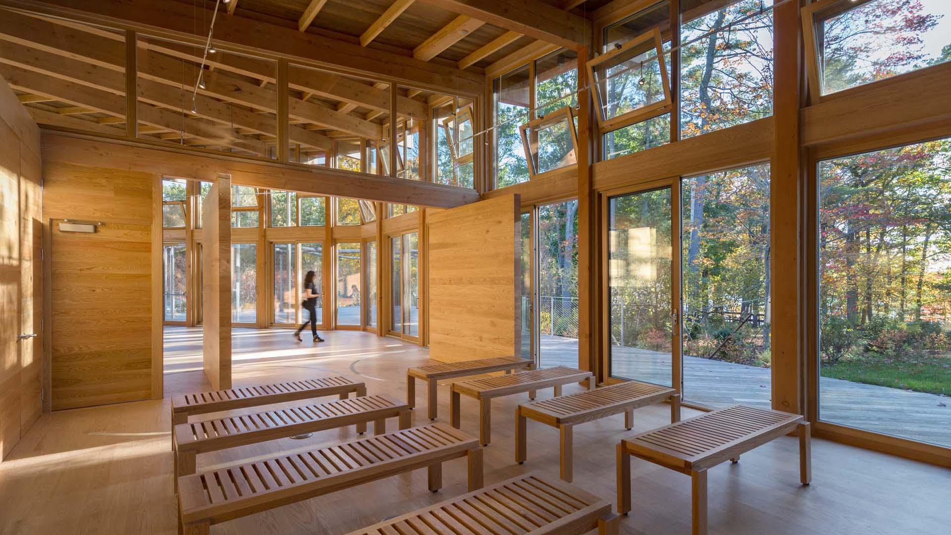 Interior of Walden Pond Visitor Center